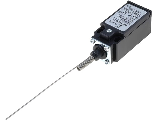 Limitator cursa, cu arc, NO + NC, 10A, arc 110mm, PAP1T91PZ11