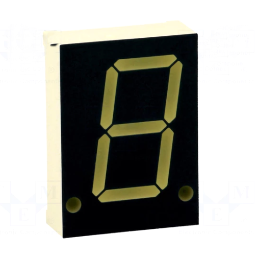 Afisaj cu LED, 20.32mm, verde, AC, SA08-11GWA, KINGBRIGHT