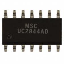 UC2844AD, Current Mode PWM, 25V-12V, supply, 500 kHz, 15V/1A out, SO14