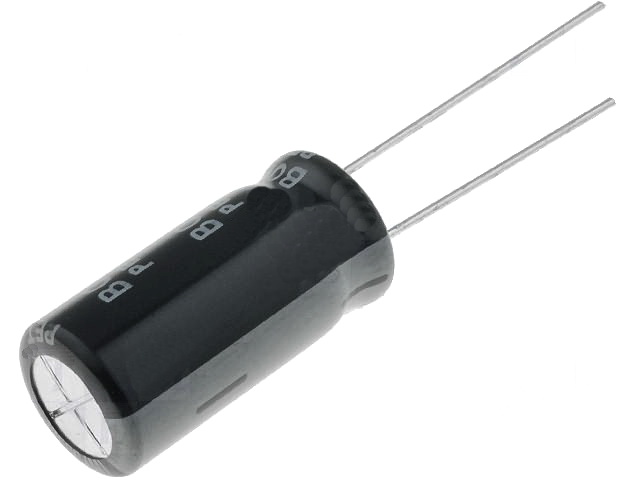 2200uF/6.3V, electrolitic, RM5, 10x20mm, 105C, SAMWHA,