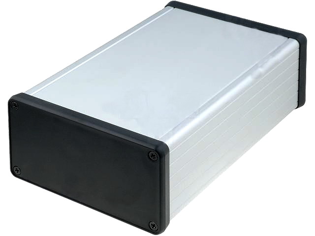 Cutie aluminiu, 103x53x160mm, anodizata, panou ABS, HM-1455N1602