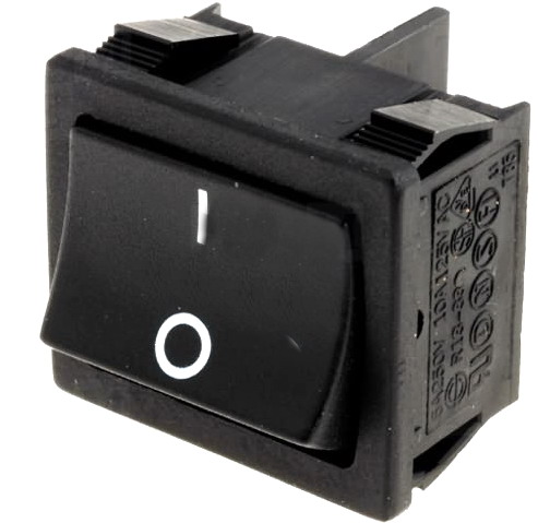 Intrerupator basculant, ON-OFF, 10A, 4 pini, DPST, orificiu montare 21.9x19.3mm,  H8650VBAAG