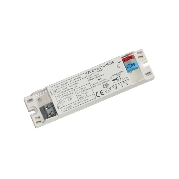 Sursa alimentare leduri, 1-15V, 700mA,  IP20, LT10-16/700