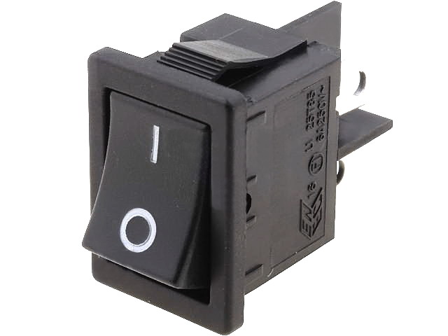 Intrerupator basculant; ON-OFF, 6A, 4 pini, DPST, orificiu montare 19.4x13mm, RS1373ABB2