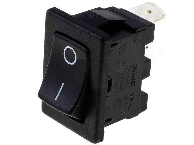 Comutator basculant, ON-OFF, miniatura, 10A, 2 pini, SPST, orificiu montare 19.3x12.9mm, H8600VBACN