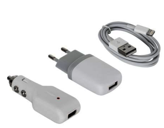 KIT 3 IN 1, Incarcator auto, retea, cablu, IPHONE5, 6, GSM819