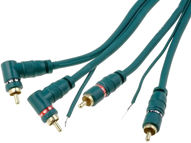 Cabluri montare, amplificator auto, 2.5m, RCA-HQ2.500