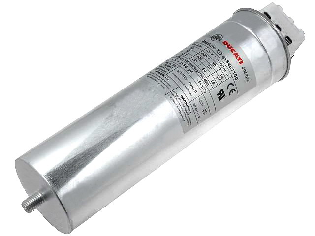 Condensator trifazat, 10kVAR, 400VAC, 3x22uF, 17.3A, 416.46.1100, DUCATI