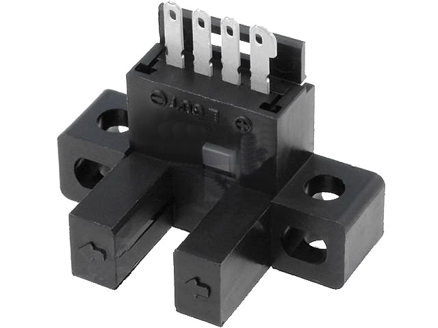 EE-SX671  Senzor optic cu fanta, 5MM, NPN, DARK-ON, LIGHT-ON, OMRON