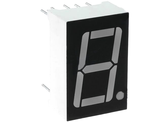 LED afisaj, display, 14mm, verde, AC, LD-S056G-C