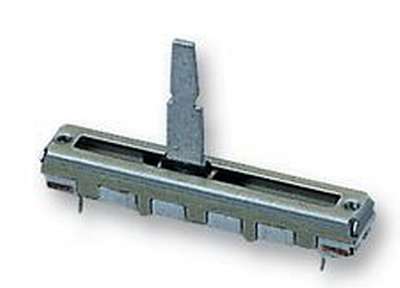 Potentiometru 20K, translatie, log, stereo, cursa 60mm, RS60112A600U, ALPS