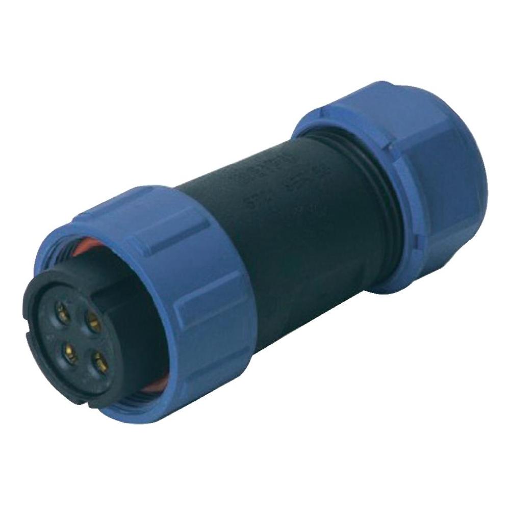Conector circular 4 pini, mama, 500V, 30A, IP68, SP2110/S4
