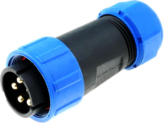 Conector circular 5 pini tata, 500V, 30A, IP68, SP2110/P5