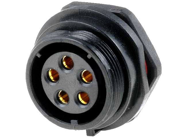 Conector circular 5 pini mama SP2112/S5 IP68 500V 15A WEIPU