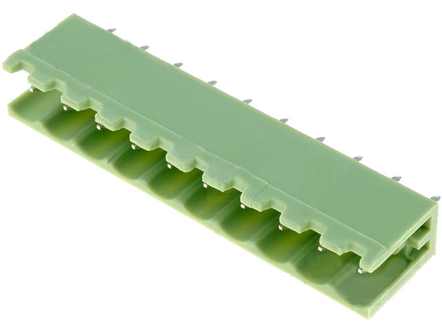 Conector deconectabil, tată 10 PINI ; Pas:5.08mm; 12A 300V, TBG-5-PB-10P-GN