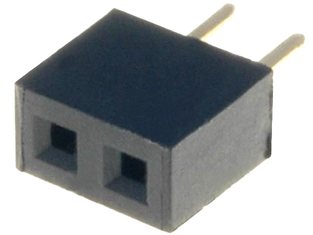 Soclu; şiruri pini; mamă; PIN: 2; drept; 2mm; THT; 1x2, ZL265-2SG