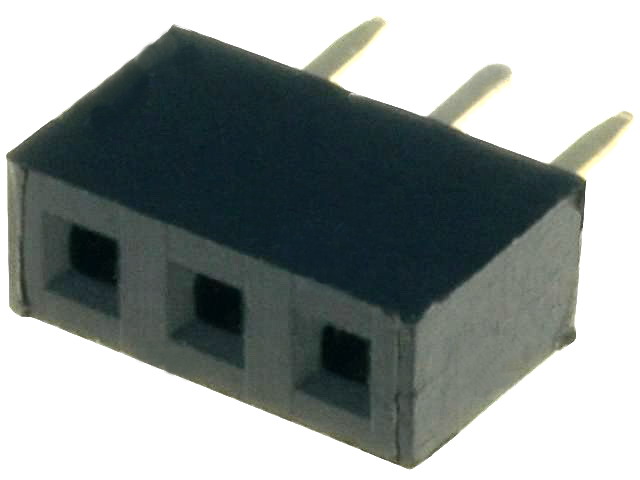 Soclu; şiruri pini; mamă; PIN: 3; drept; 2mm; THT; 1x3; L2,7mm, ZL265-3SG