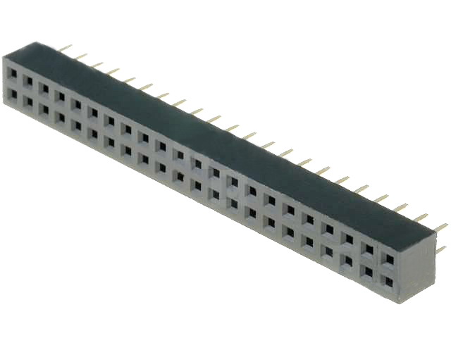 Siruri pini; mamă; PIN: 44; drept; 2mm; THT; 2x22; L2,7mm, ZL265-44DG