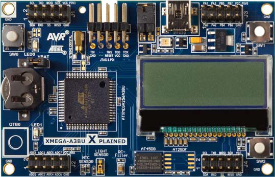 Placa dezvoltare, kit Atmel, JTAG, USB, ATXMEGAA3BU-XPLD