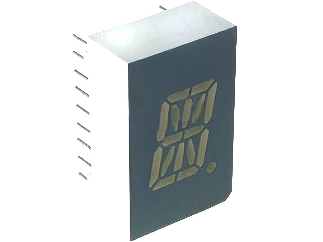 Afisaj led 12.7mm; alfanumeric, roşu, AC, LED, PSA05-11SRWA