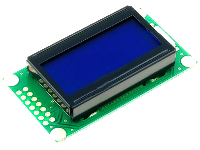 Display LCD; alfanumerice; STN Positive; 8x2; verde, RC0802A-E