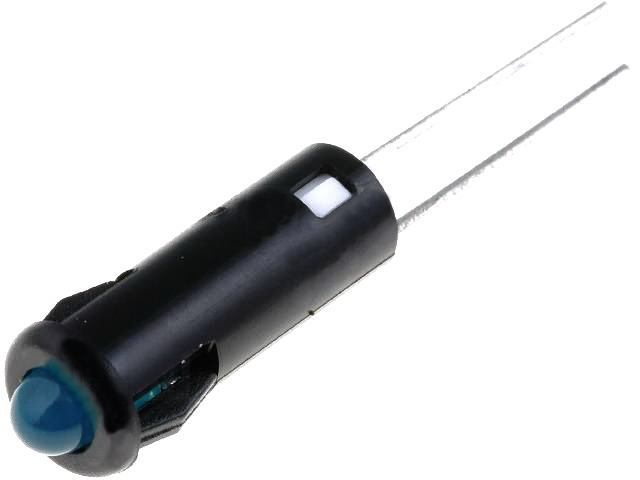 Indicator cu LED 5.2mm albastru SKRD054
