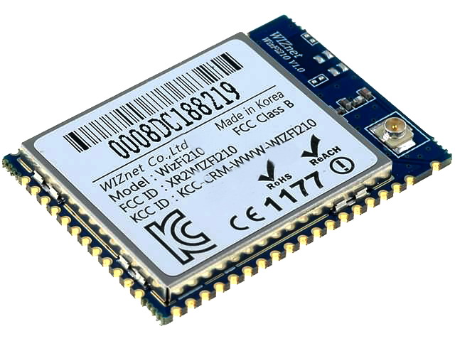 Modul: Wi-Fi; Interfaţă: ADC, PWM, SPI, UART; 11Mbps, WIZFI210-CON