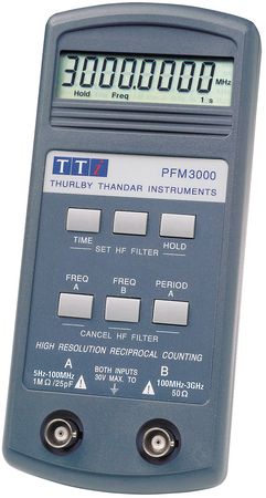 Frecventmetru digital, 3Hz...3GHz, LCD 8,5 cifre, PFM3000, AIM-TTI