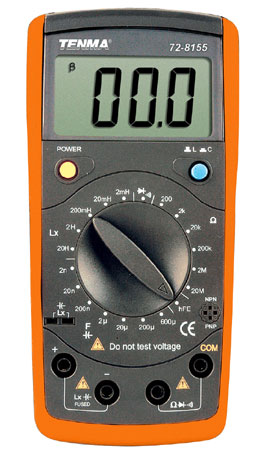 LRC-METER, digital, masurare, capacitati, inductante, rezistoare, 72-8155, TENMA