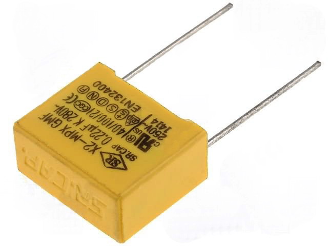 470nF/275VAC, condensator, X2, RM22, MPBX2-470NR22