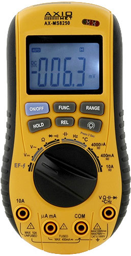 Aparat de masura digital, AC, DC, R, CAPACITATE, cu senzor de tensiune, AX-MS8250, AXIOMET