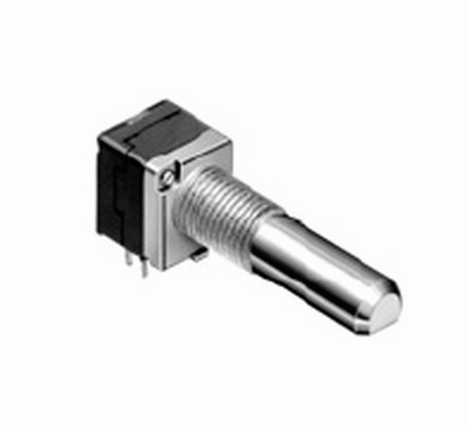 Potentiometru 20K, stereo, log, 15A, RK09712200MT, ALPS