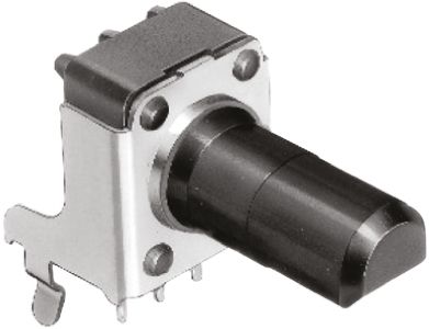 Potentiometru 10K, mono, log, 15A, RK09K1110A2S, ALPS