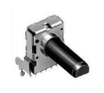 Potentiometru stereo, 10K, lin, ax 30mm, RK12L1210C1K, ALPS