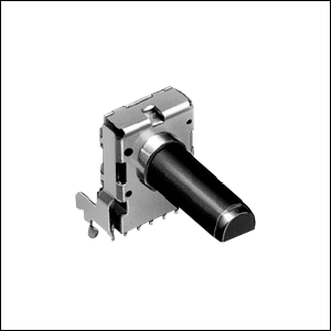 Potentiometru 10K, stereo, log, 15A, ax 30mm, RK12L1210C0R, ALPS