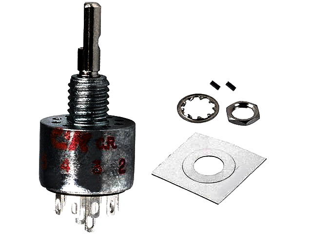 Comutator rotativ; 5 poziţii; 0,15A/125VAC MB00L1NZQD