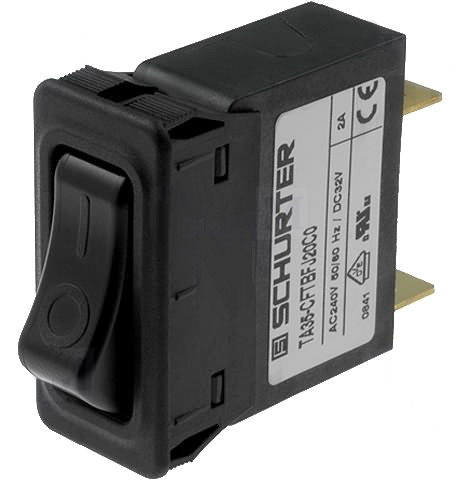 Intrerupator 5A, protectie supracurent, 240VAC, 32VDC, TA35-CFTBF050C0