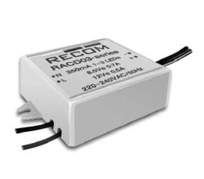 Sursa alimentare, leduri, AC/DC, 3-12V, 0.35A, 3W, RACD03-350