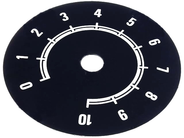 Scala indicatoare, adeziva, diam 80mm, 0-10, 220.111