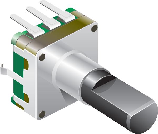 Encoder orizontal, 12mm, 24DET, Switch, 24PPR, PEC12-4230F-S0024