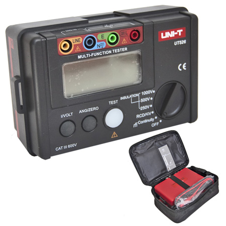 Megohmetru digital, masurare curent diferential, RCD, megohmetru, 500V, 1000V, UT526