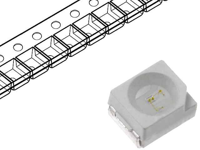 Led SMD, 3528, albastru, 1120mcd, OSUB51B1S-KL