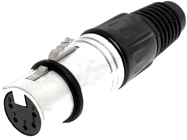 Mufa XLR, mama, 5 PINI, XLR-5G, CLIFF