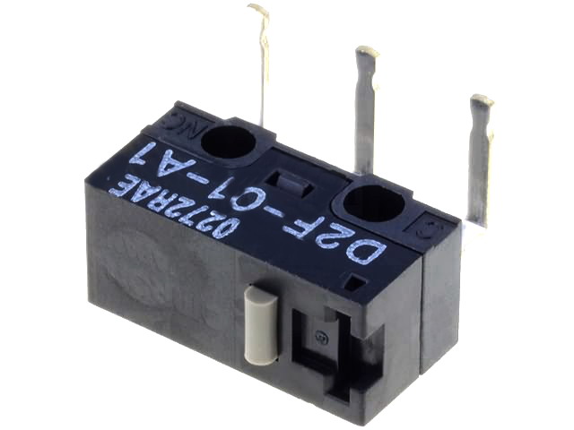 Microintrerupator, SPDT; 0,1A/30VDC; ON-(ON), D2F-01-T, OMRON