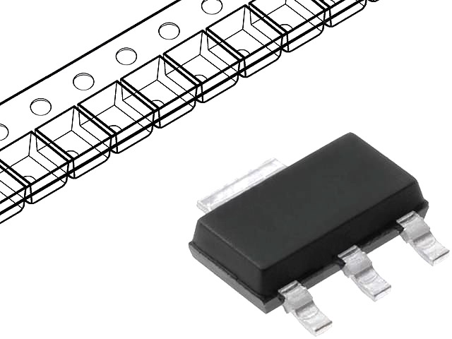 BSP129, N-MOSFET; 240V; 120mA, SOT223