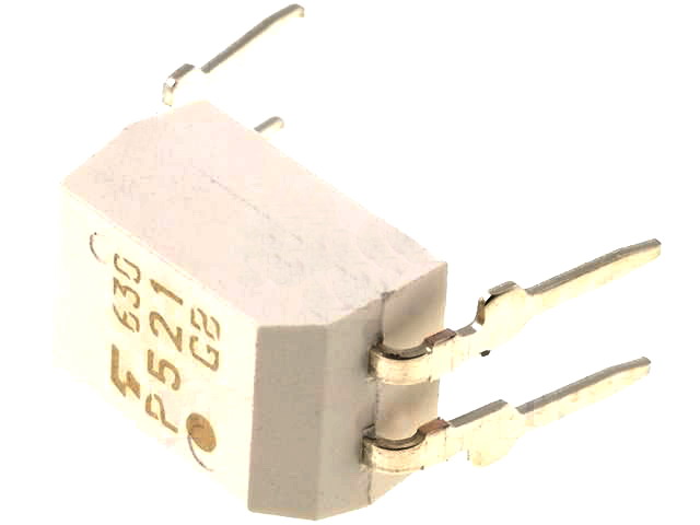 ISP521-1X, Optocoupler, Transistor Output, 1 Channel, DIP, 4 Pins, 50 mA