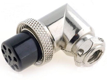 Mufa mama pentru microfoane, 8 pini, in unghi, MIC358