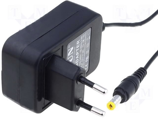 Alimentator 12V, 1A; 12W; 5.5x2.1mm, AC/DC-LV12/1