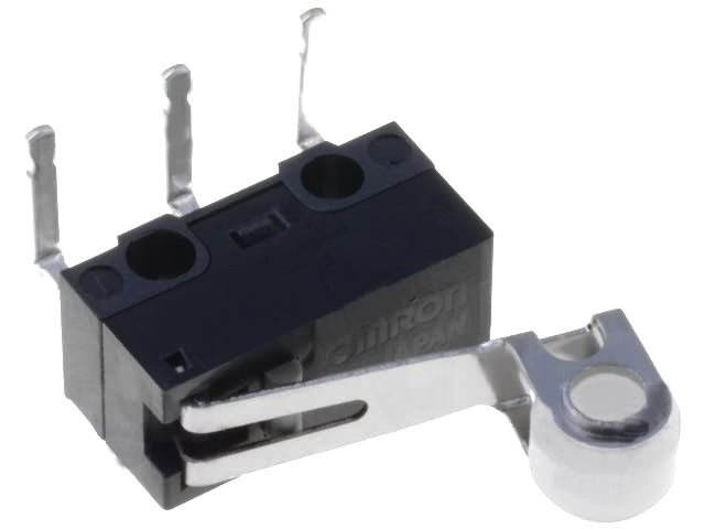 Microintrerupator SPDT; 3A/125VAC; ON-(ON), D2F-L2-A