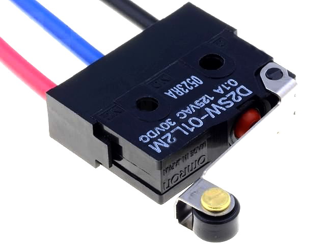 Microintrerupator SPDT; 0.1A/125VAC; ON-(ON), D2SW-01L2M, OMRON